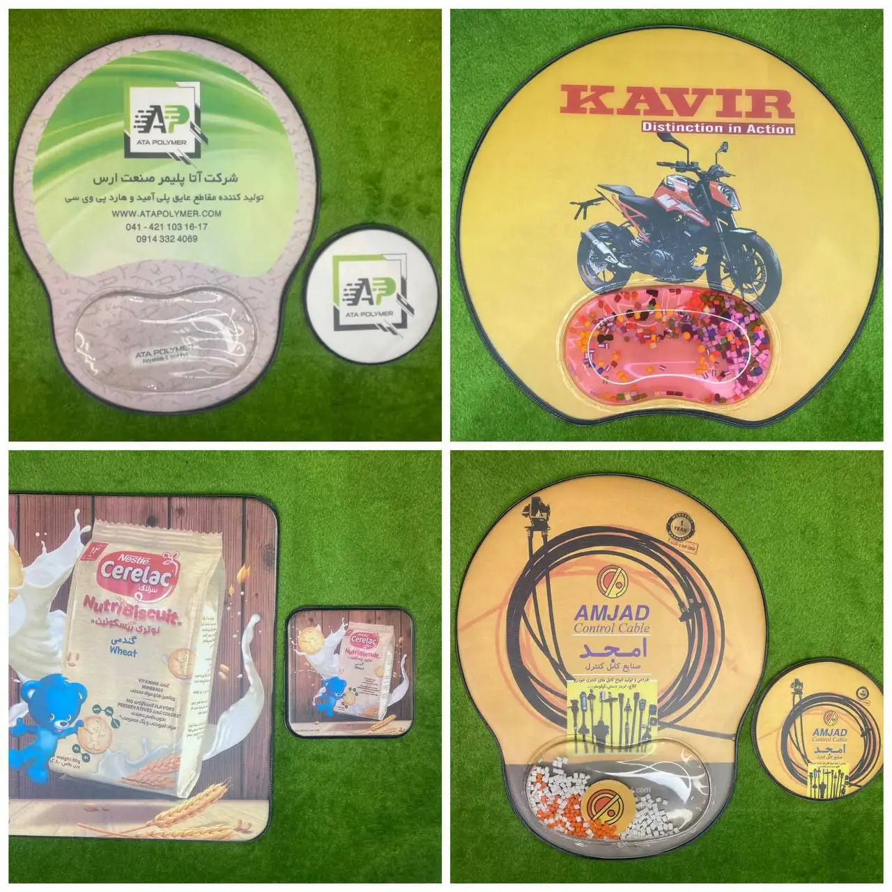 تنوع موس پد تبلیغاتی همراه زیر لیوانی تنوع موس پد تبلیغاتی همراه زیر لیوانی - تصویر 1