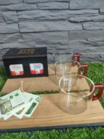 لیوان پیرکس دسته چوبی و ست های دیگر - تصویر 5